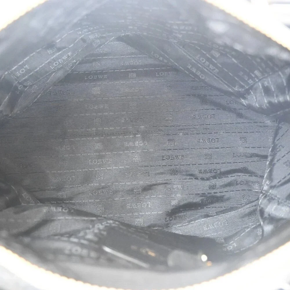 LOEWE Logo Anagram 2Way Shoulder Hand Bag Leather Black GHW Spain 95RL702 - Picture 7 of 16